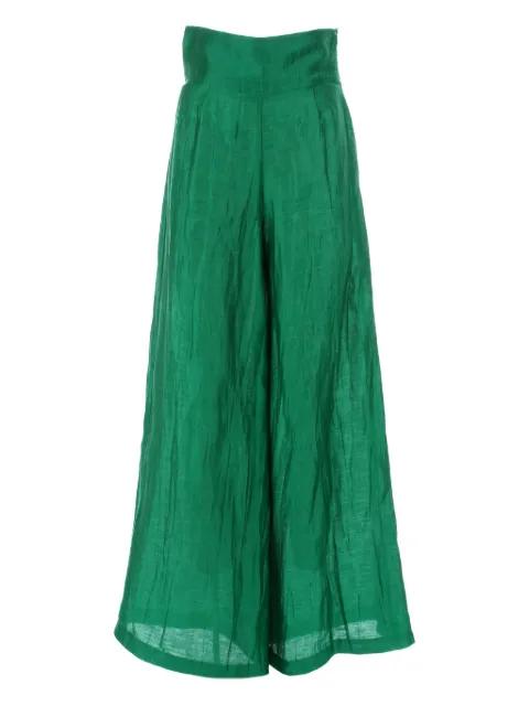 crinkled-effect palazzo pants by AKEP