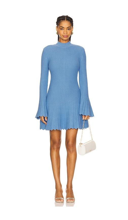 AKNVAS Maja Knit Dress in Blue by AKNVAS