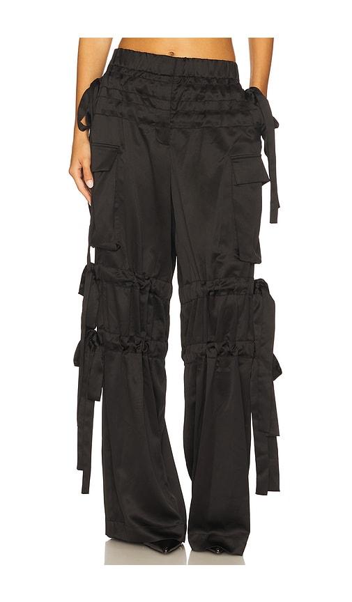 AKNVAS Odin Tie Trousers in Black by AKNVAS