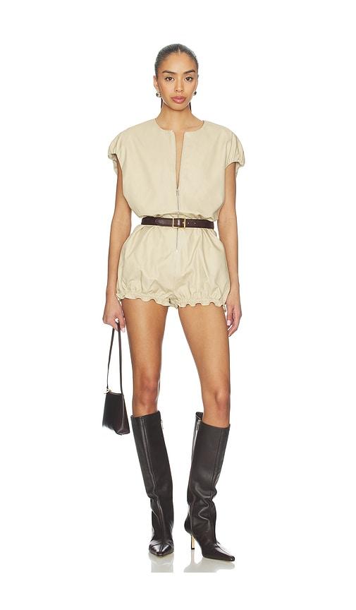 AKNVAS Rayne Canvas Cocoon Onesie in Tan by AKNVAS