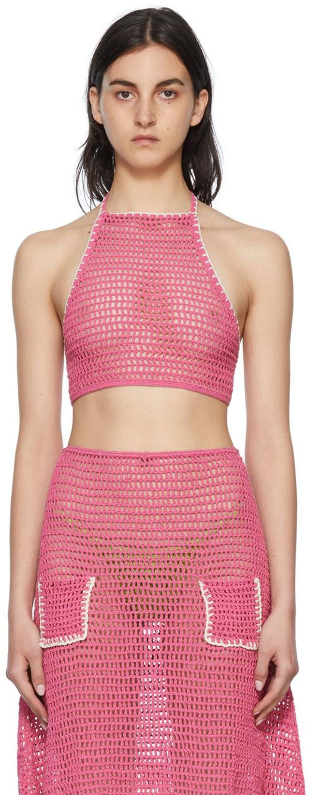 SSENSE Exclusive Pink Camisole by AKOIA