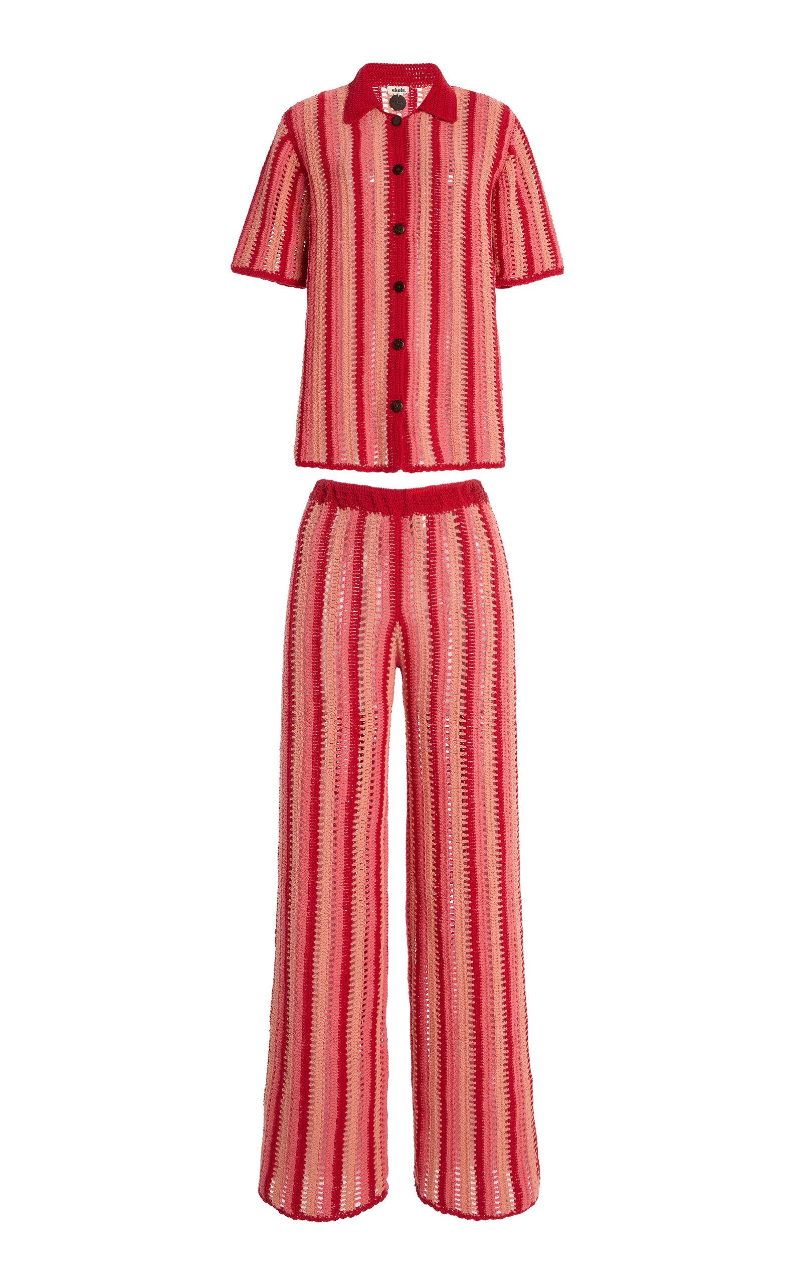 Akoiawim Exclusive Rivieratriped Cotton-Crochet Pantet - Moda Operandi by AKOIA SWIM Akoiawim Exclusive Rivieratriped Cotton-Crochet Pantet - Moda Operandi by AKOIA SWIM