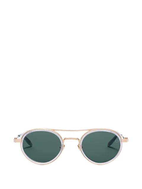 Astria 12K gold round-frame sunglasses by AKONI