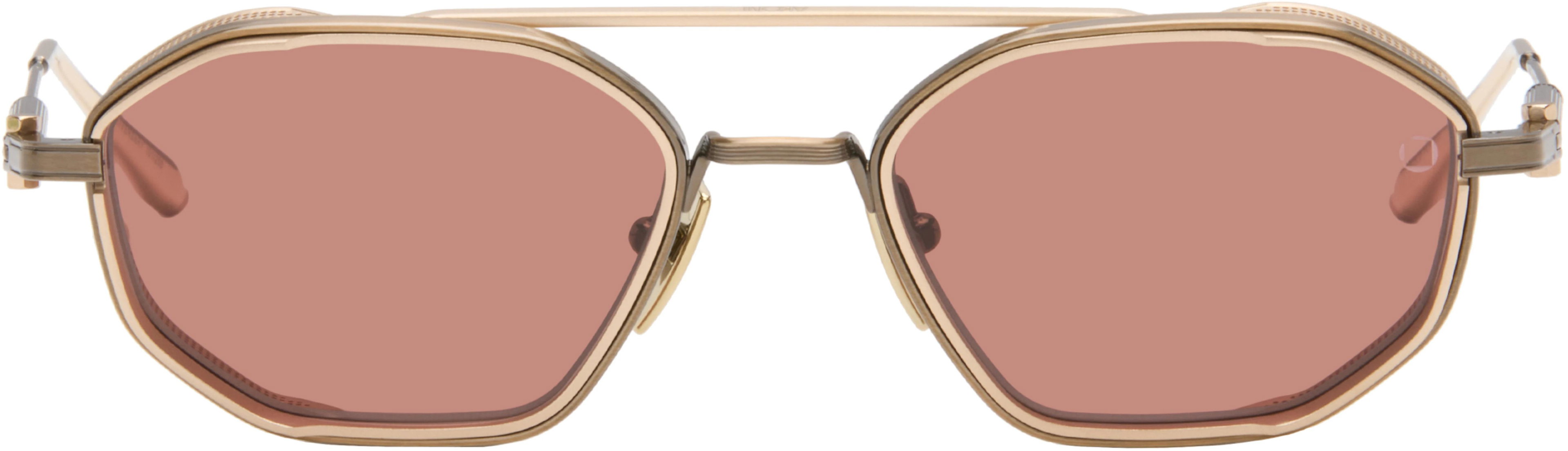 Gold Eris-Two Anniversary Edition Sunglasses by AKONI