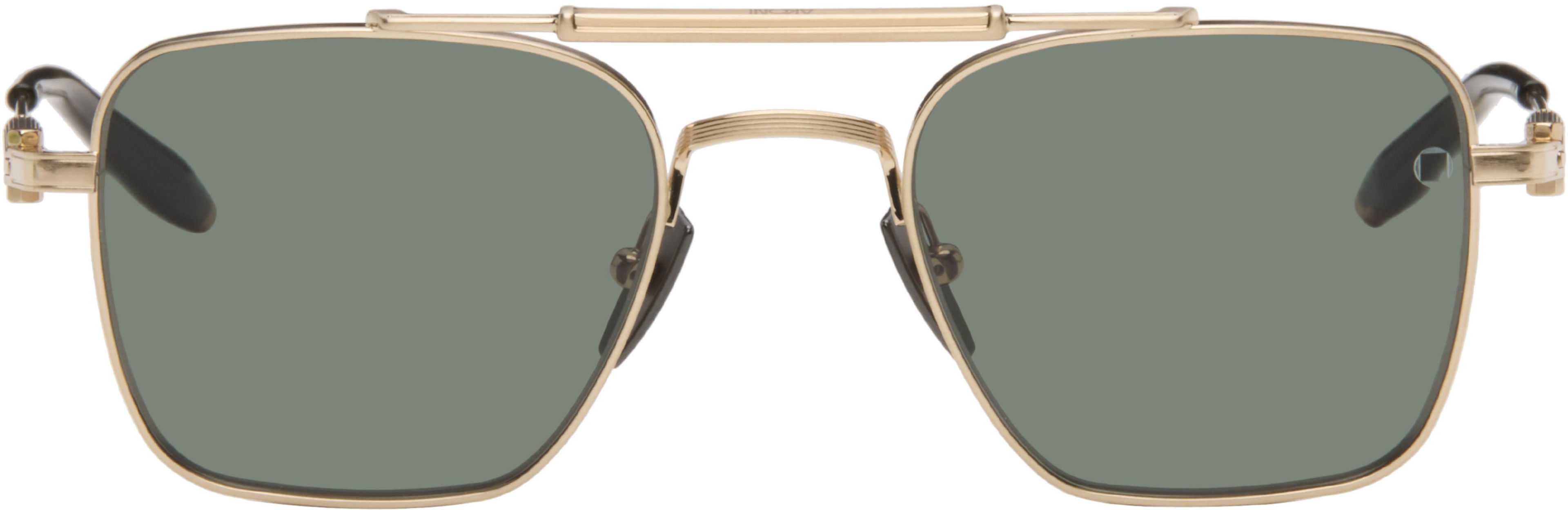 Gold Europa Sunglasses by AKONI