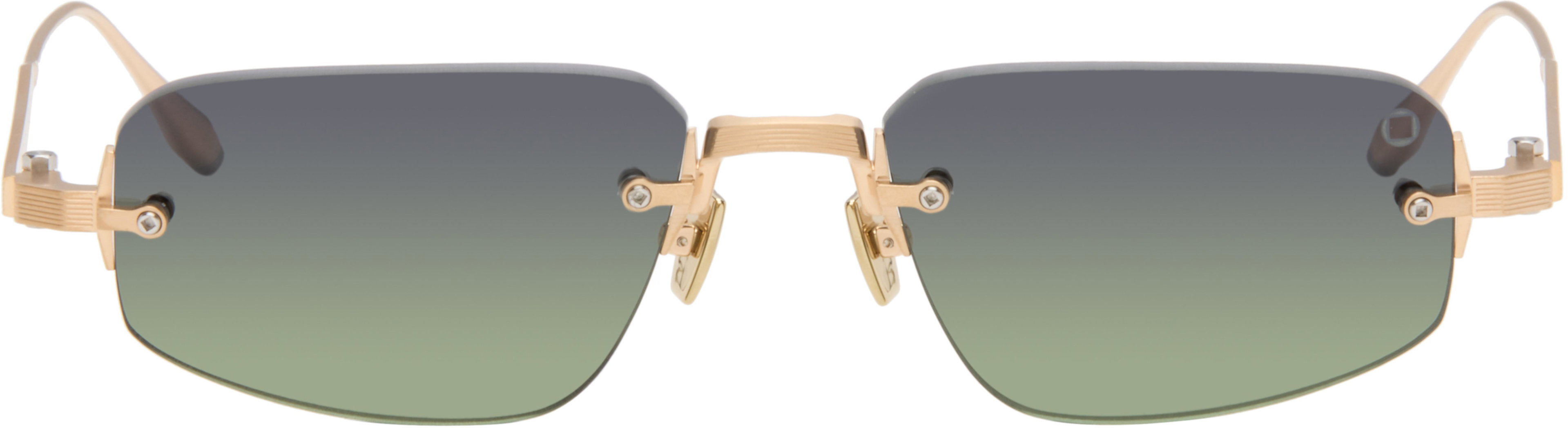 Gold Juno-Three Sunglasses by AKONI