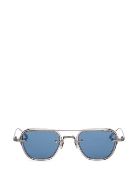 Jura geometric-frame double-bridge sunglasses by AKONI