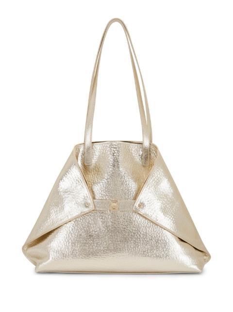 Ai metallic shoulder bag by AKRIS