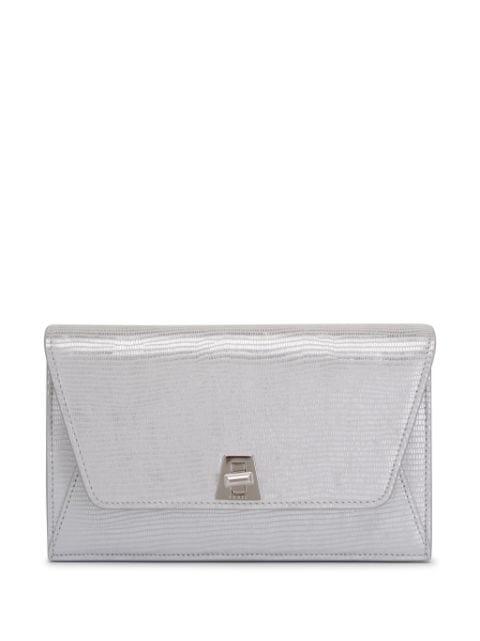 Anouk metallic leather clutch bag by AKRIS