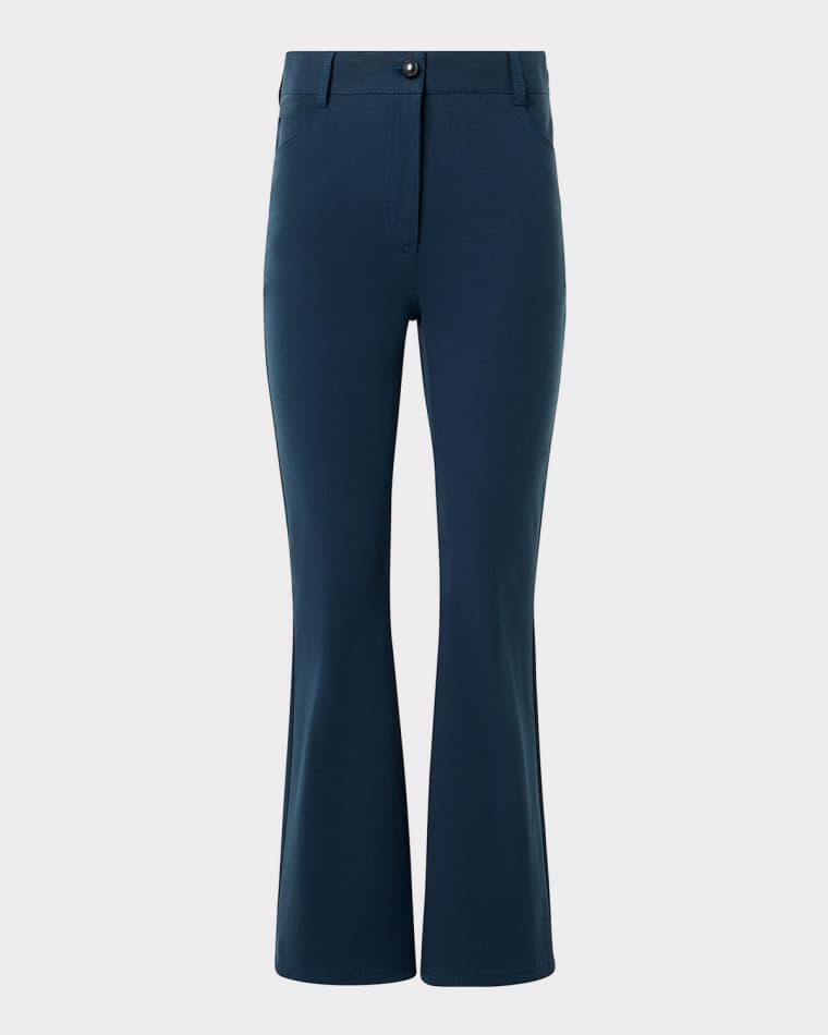 Cali Stretch Cotton Kick Flare Pants by AKRIS