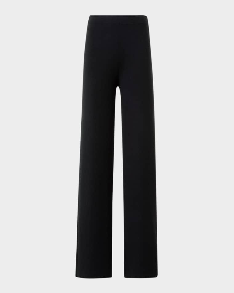 Cashmere Milano Knit Bootcut-Leg Pants by AKRIS