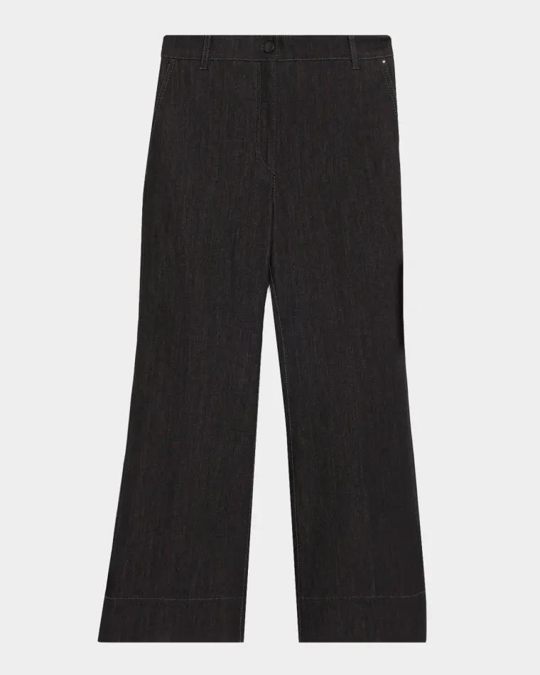 Cecily Bootcut Crop Denim Pants by AKRIS