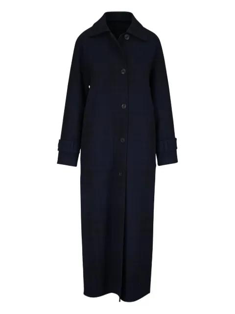 Estelle reversible checked buttoned coat by AKRIS