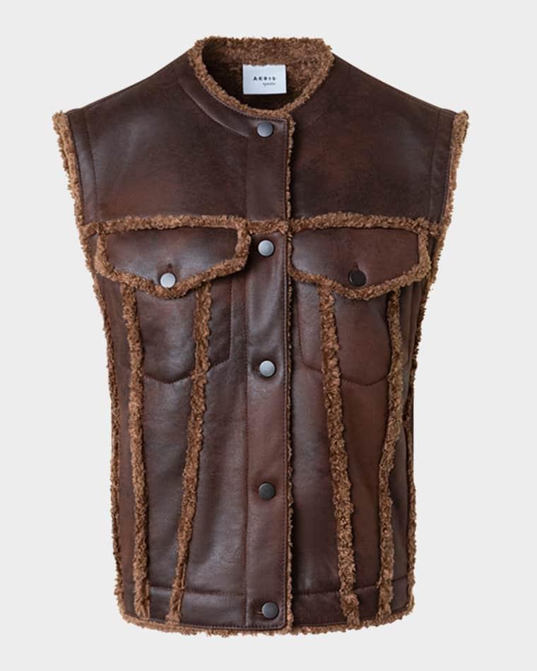 Faux Fur Vest by AKRIS