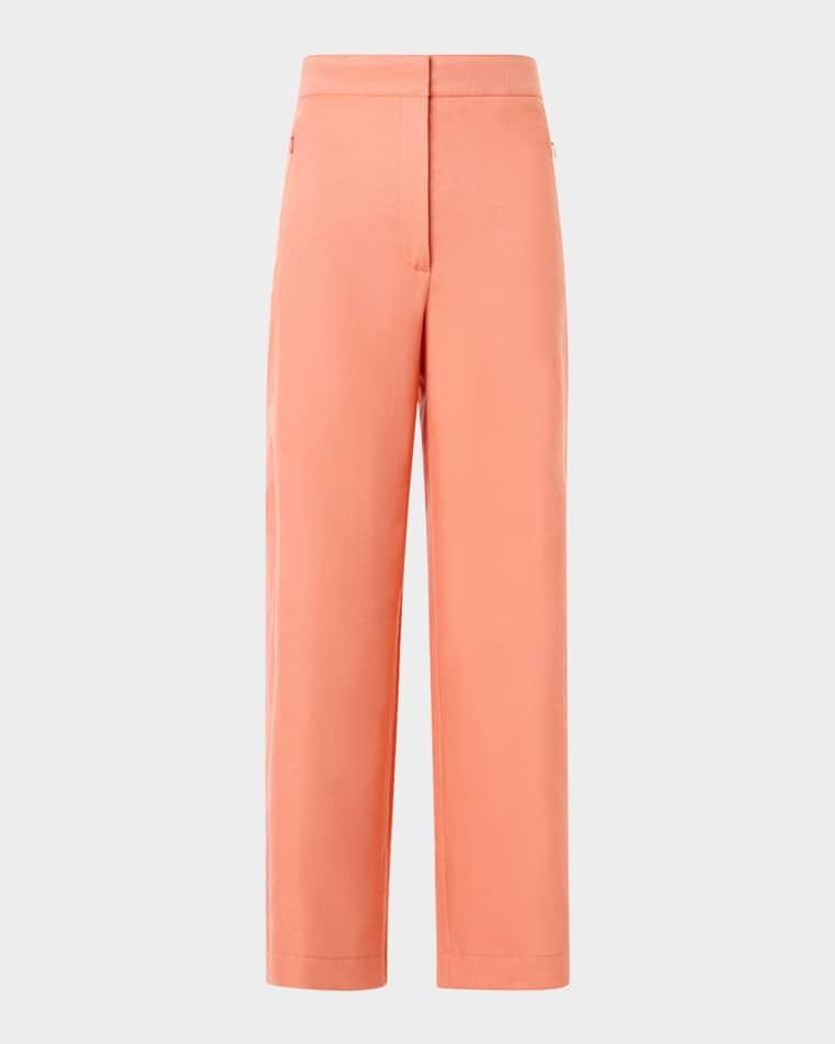 Filip Cropped Wide-Leg Linen Pants by AKRIS
