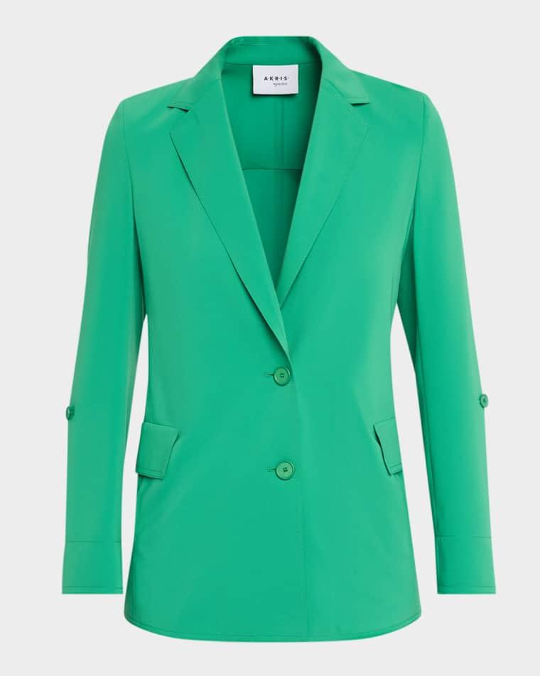 Green Single-Breasted Jacket by AKRIS
