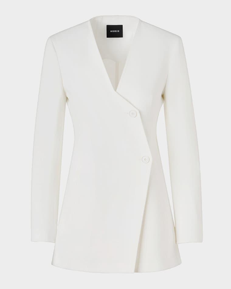 Hakka High Plains Stretch Denim Long Jacket by AKRIS