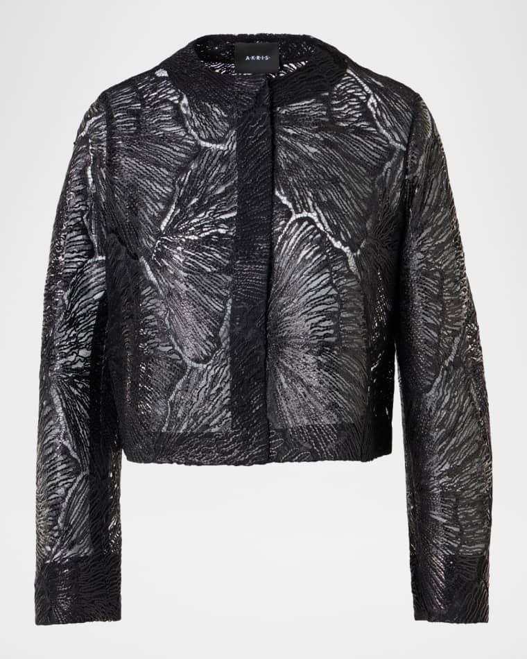 Haron Embroidered Short Jacket by AKRIS