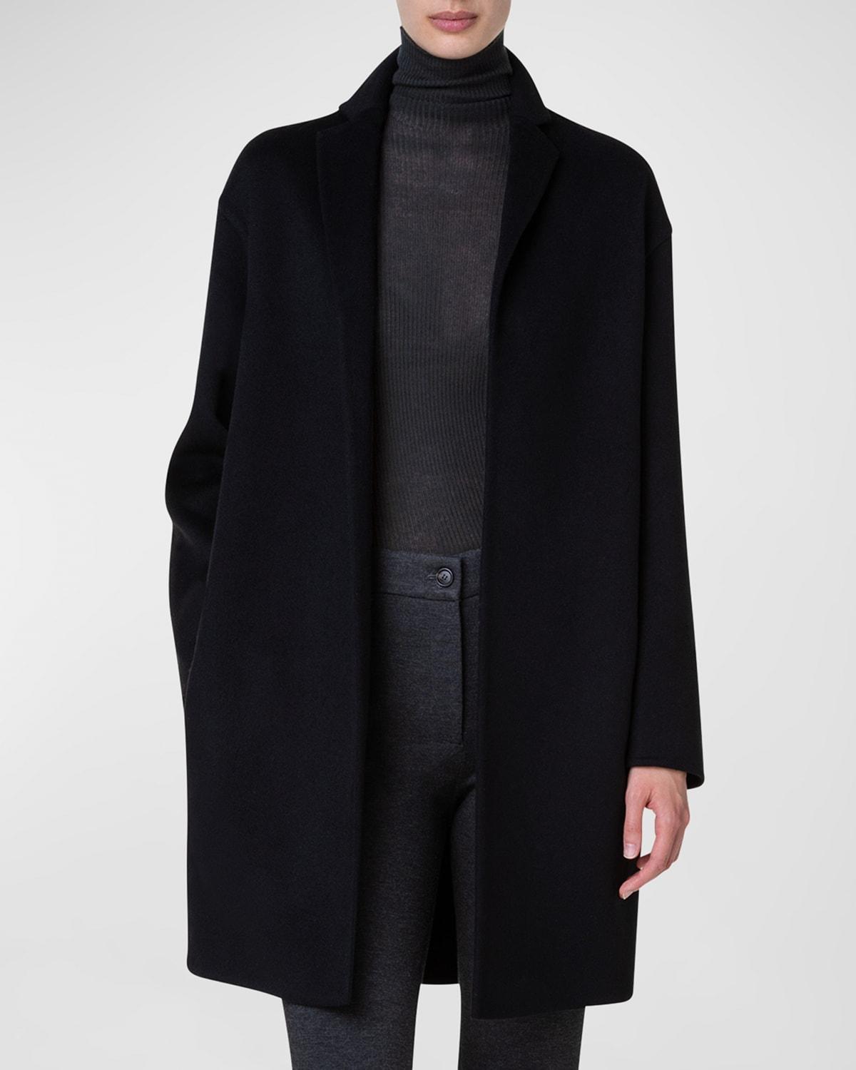 Mae Brushed Cashmere Coat by AKRIS