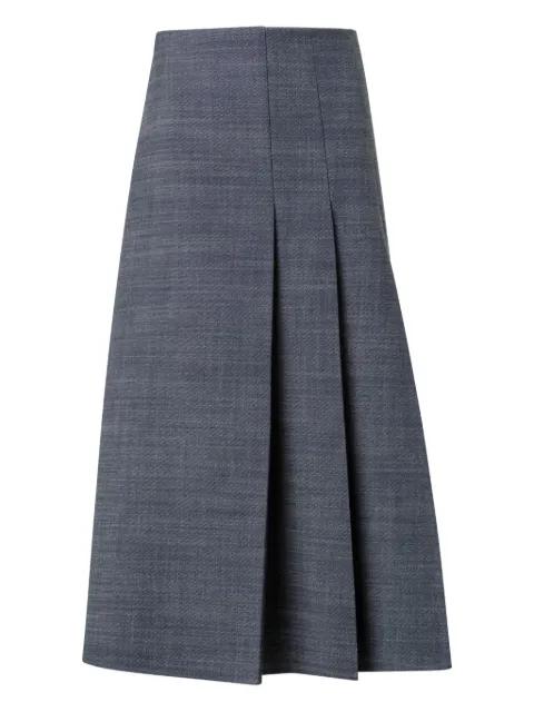 Pleated Akris Skirt by AKRIS