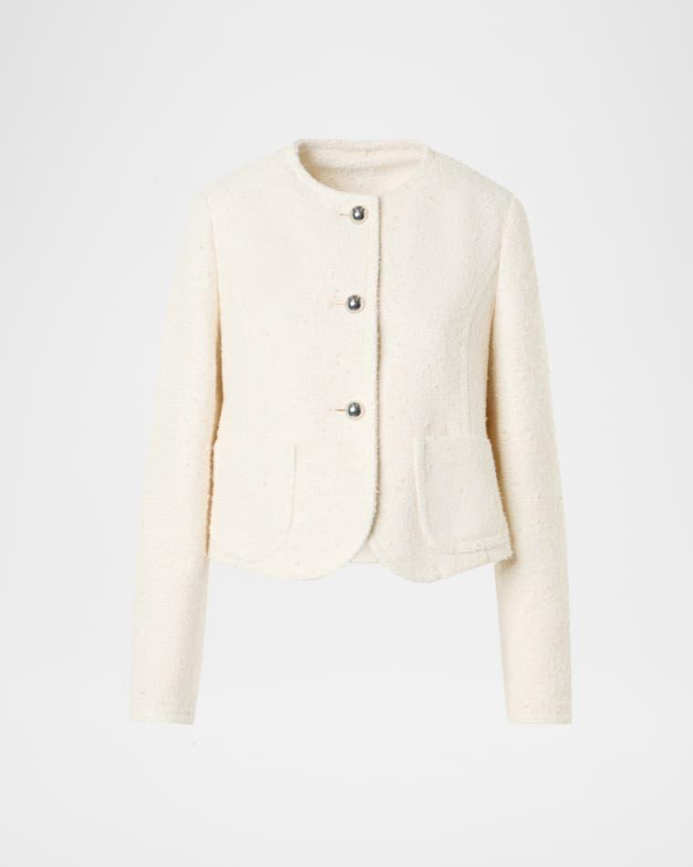 Summer Boucle Single-Breasted Jacket by AKRIS