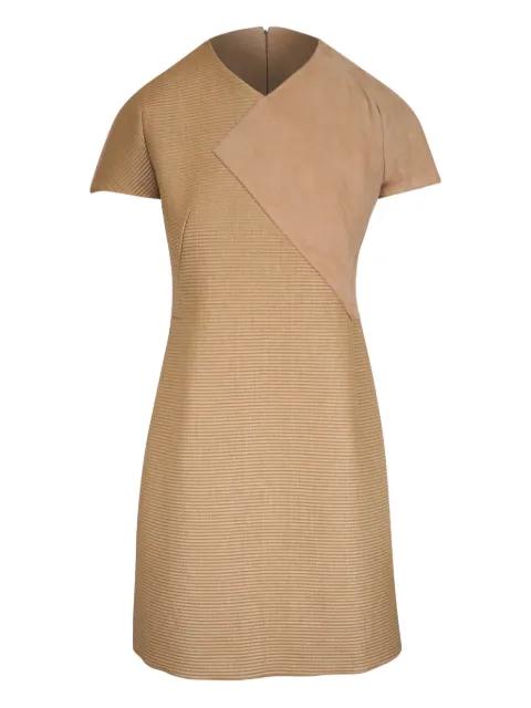 asymmetric-panel minidress by AKRIS