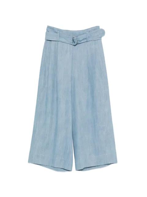 belted cropped trousers by AKRIS