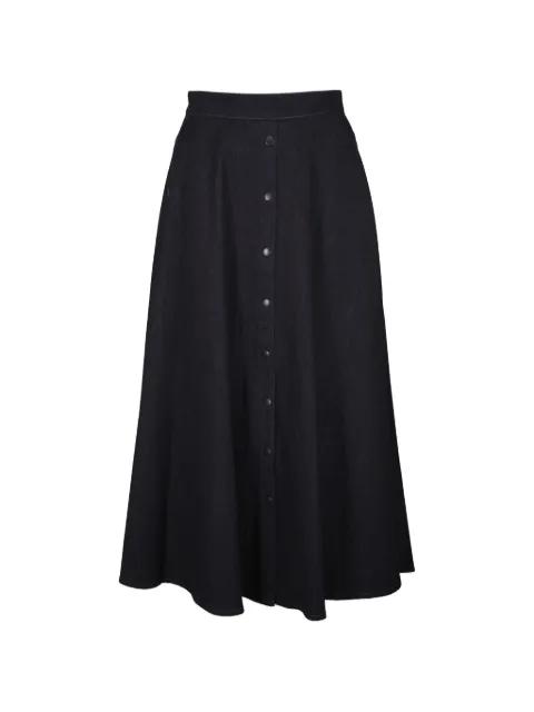 button-front a-line skirt by AKRIS