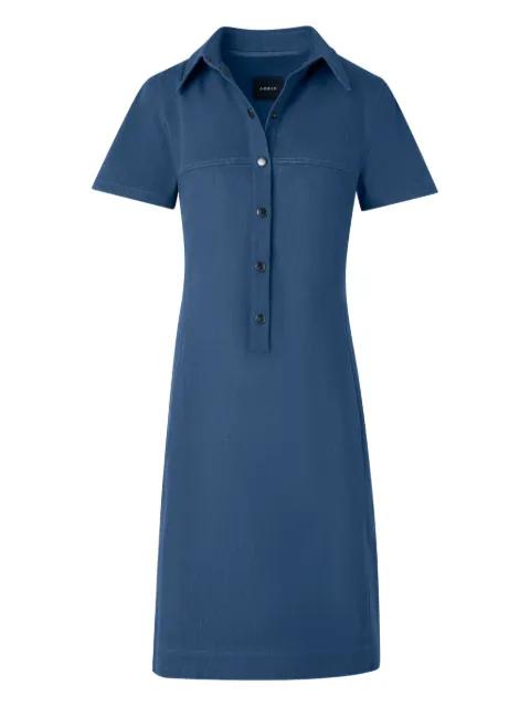 buttoned collared mini dress by AKRIS