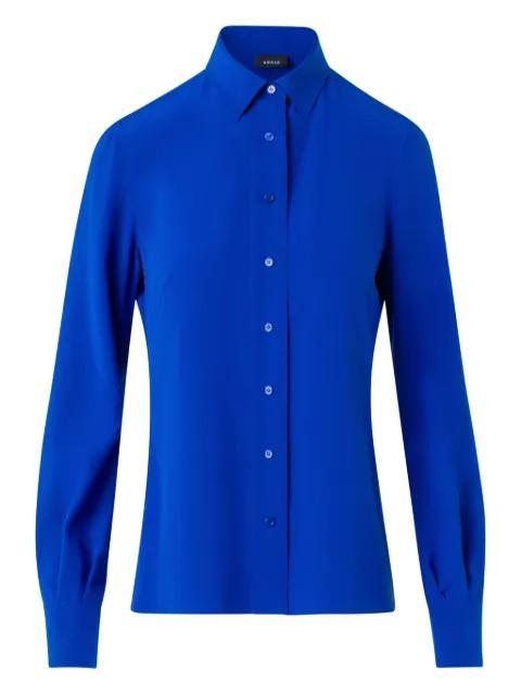 buttoned collared top by AKRIS