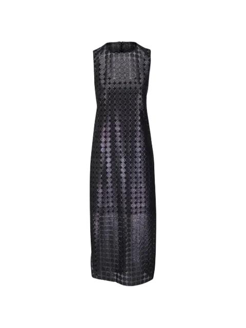 circular-pattern sleeveless midi dress by AKRIS