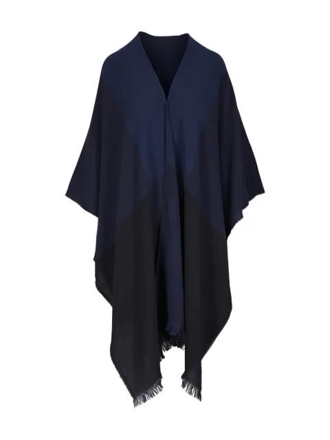 colourblock fringed scarf by AKRIS