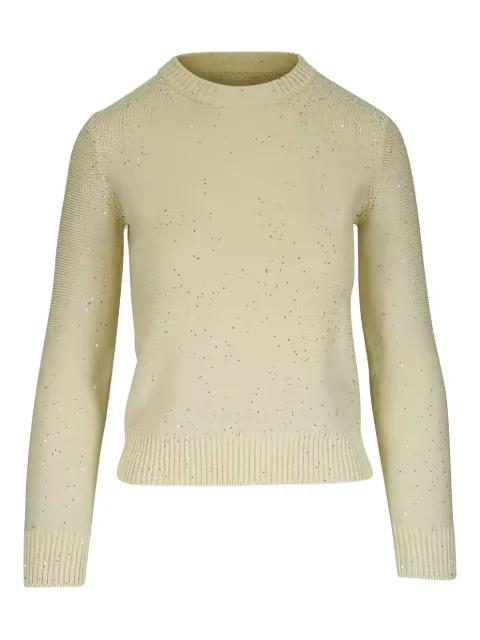embellished crewneck sweater by AKRIS