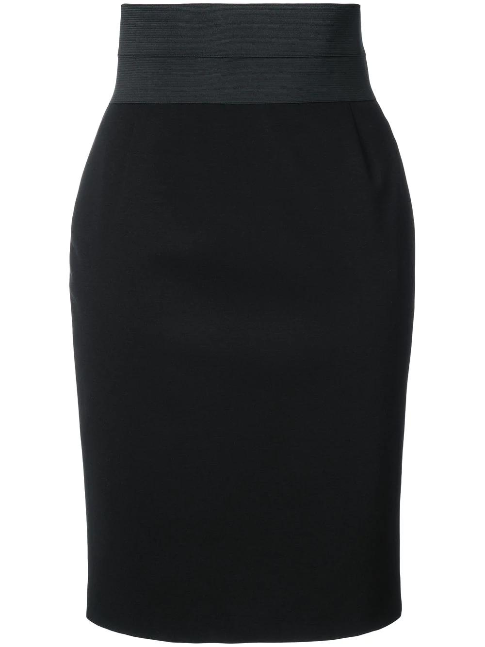 fitted high-waist pencil skirt by AKRIS