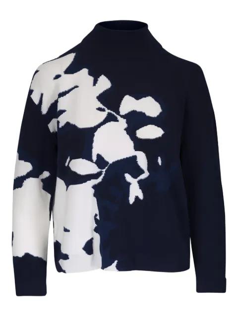 floral high-neck sweater by AKRIS