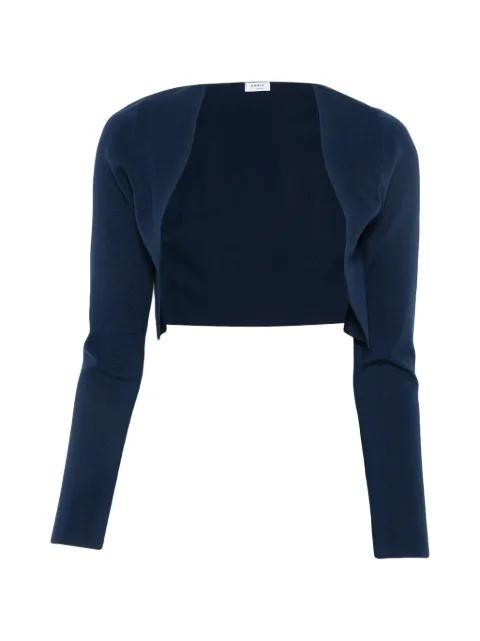 long-sleeve cropped cardigan by AKRIS
