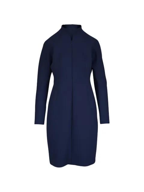 mock-neck long-sleeve mini dress by AKRIS