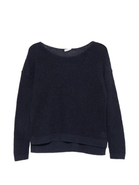 open-knit boat-neck sweater by AKRIS