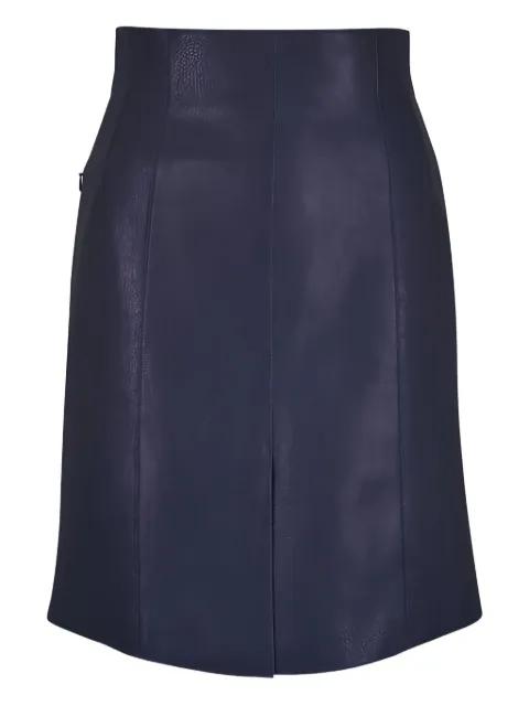 panelled slit midi skirt by AKRIS