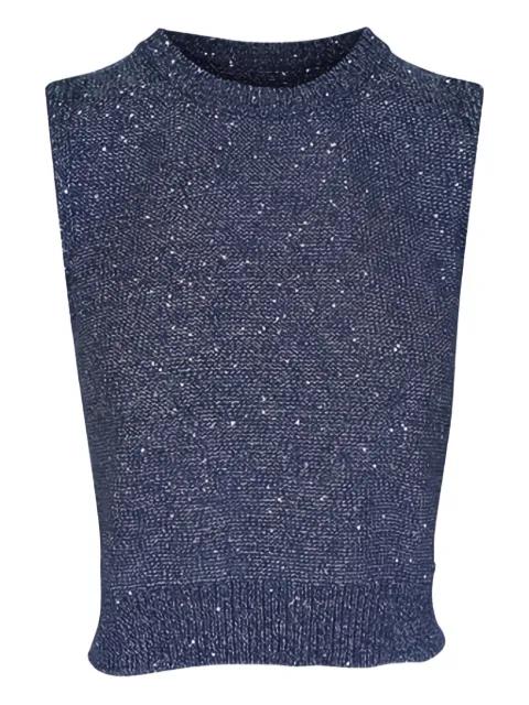 sequin-embellished top by AKRIS
