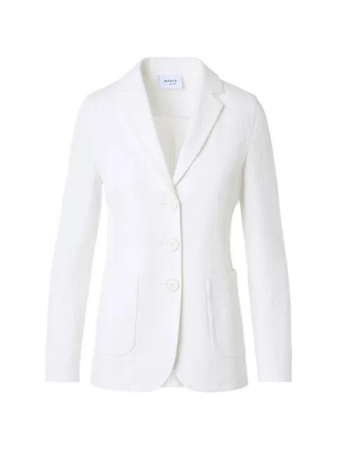 single-breasted textured blazer by AKRIS