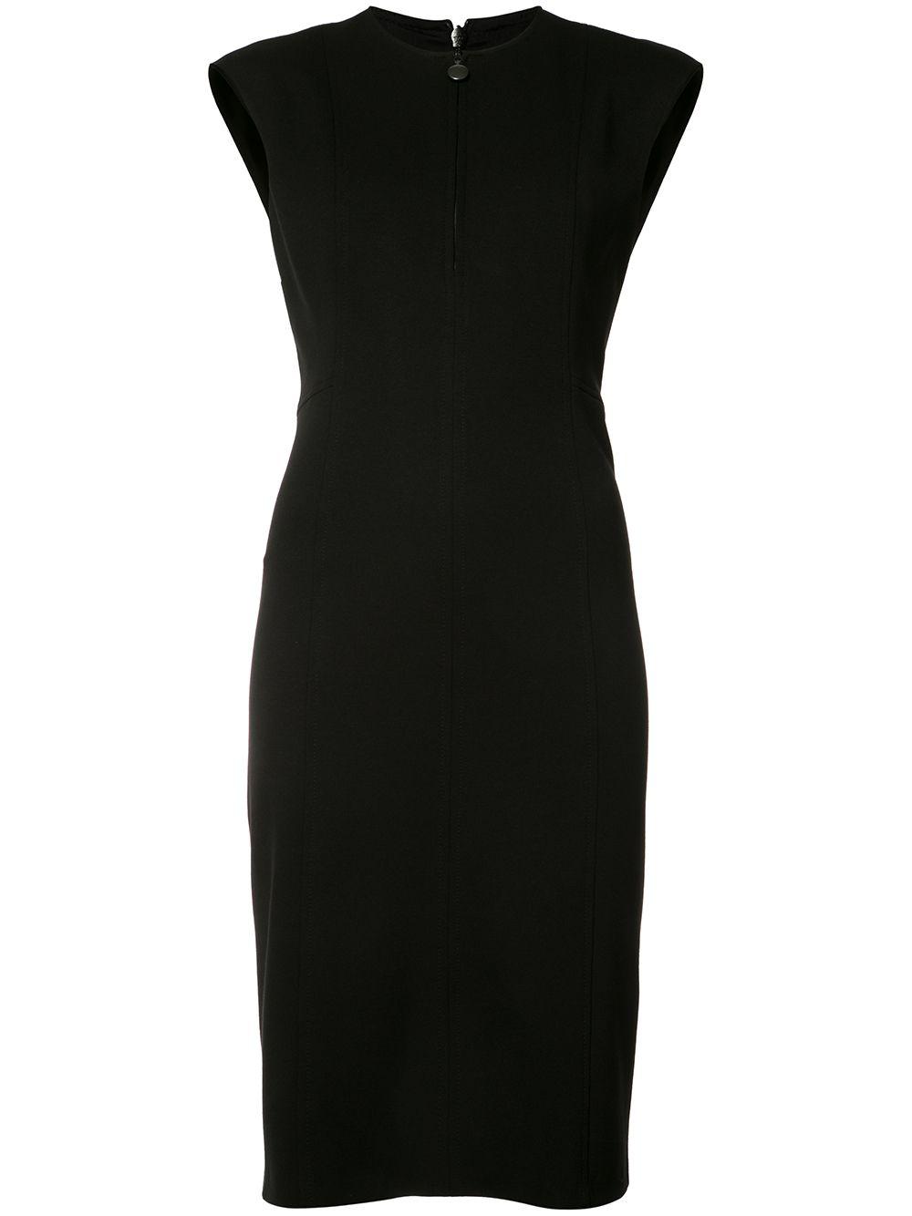 zipped neck dress by AKRIS