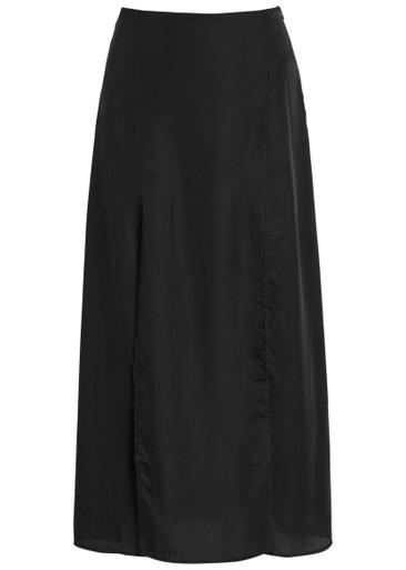 Elodie front-slit lyocell skirt by AKYN