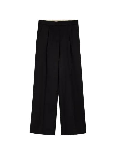Perla pleated wide-leg trousers by AKYN