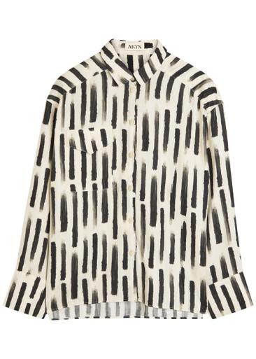 Robbie printed tencel shirt by AKYN