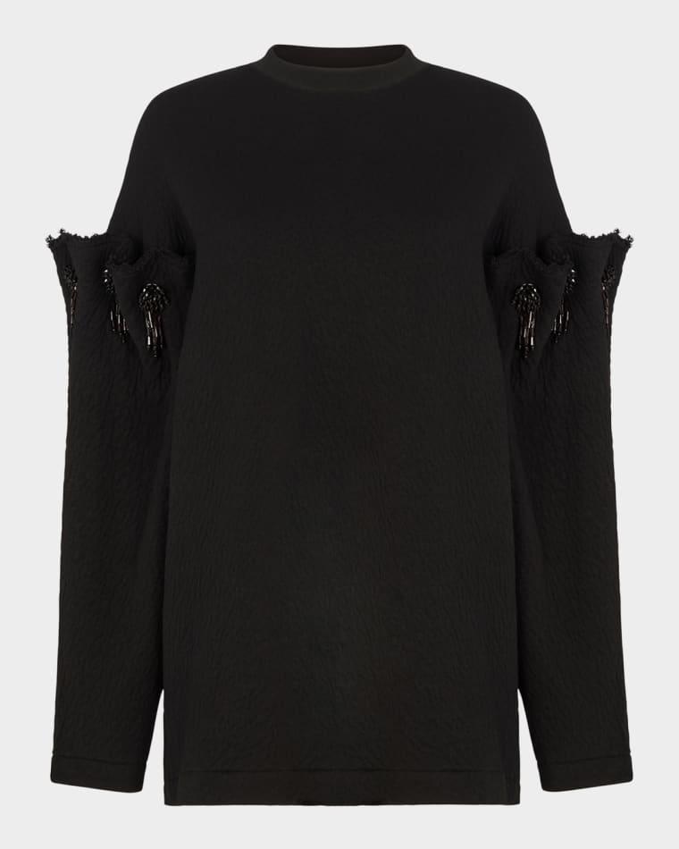 Aylin Bead-Embellished Sweater by AKYN STUDIO