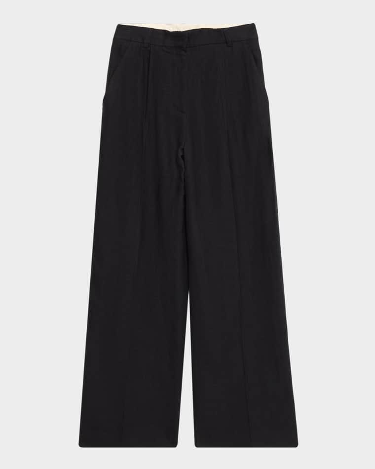 Perla Tailored Straight-Leg Trousers by AKYN STUDIO