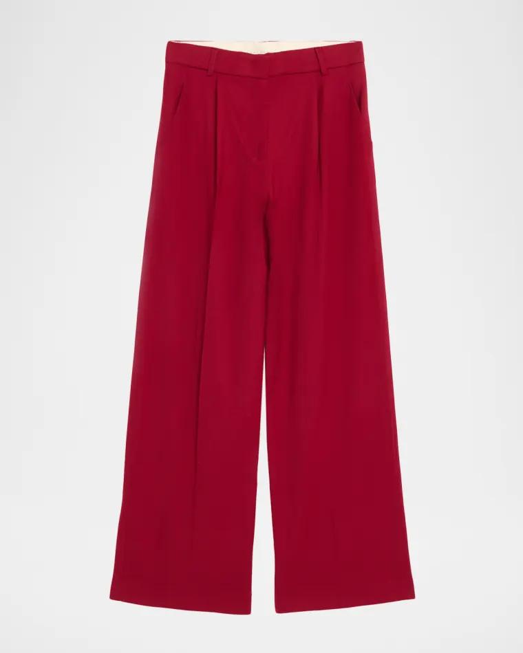 Perla Tailored Straight-Leg Trousers by AKYN STUDIO