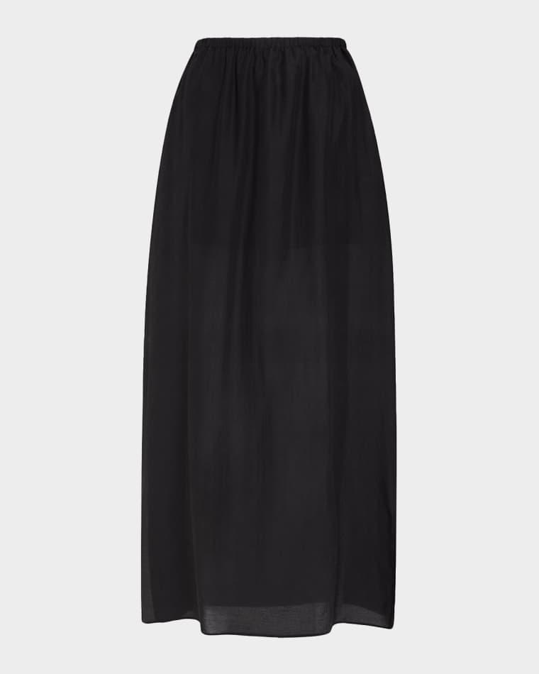 Raya Gathered Sheer Skirt by AKYN STUDIO