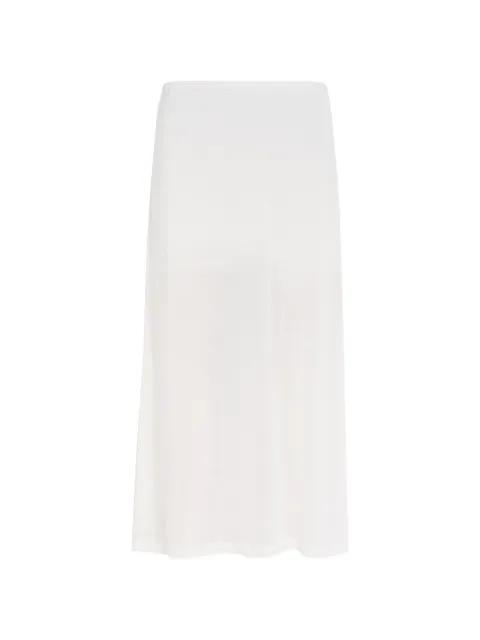sheer fine-knit midi skirt by AKYN